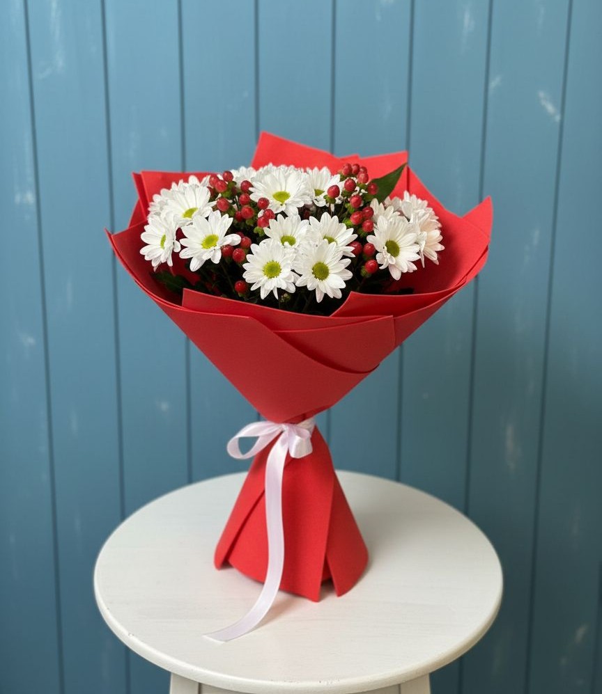 Букет цветов из: Хризантемы в Фастовецкой