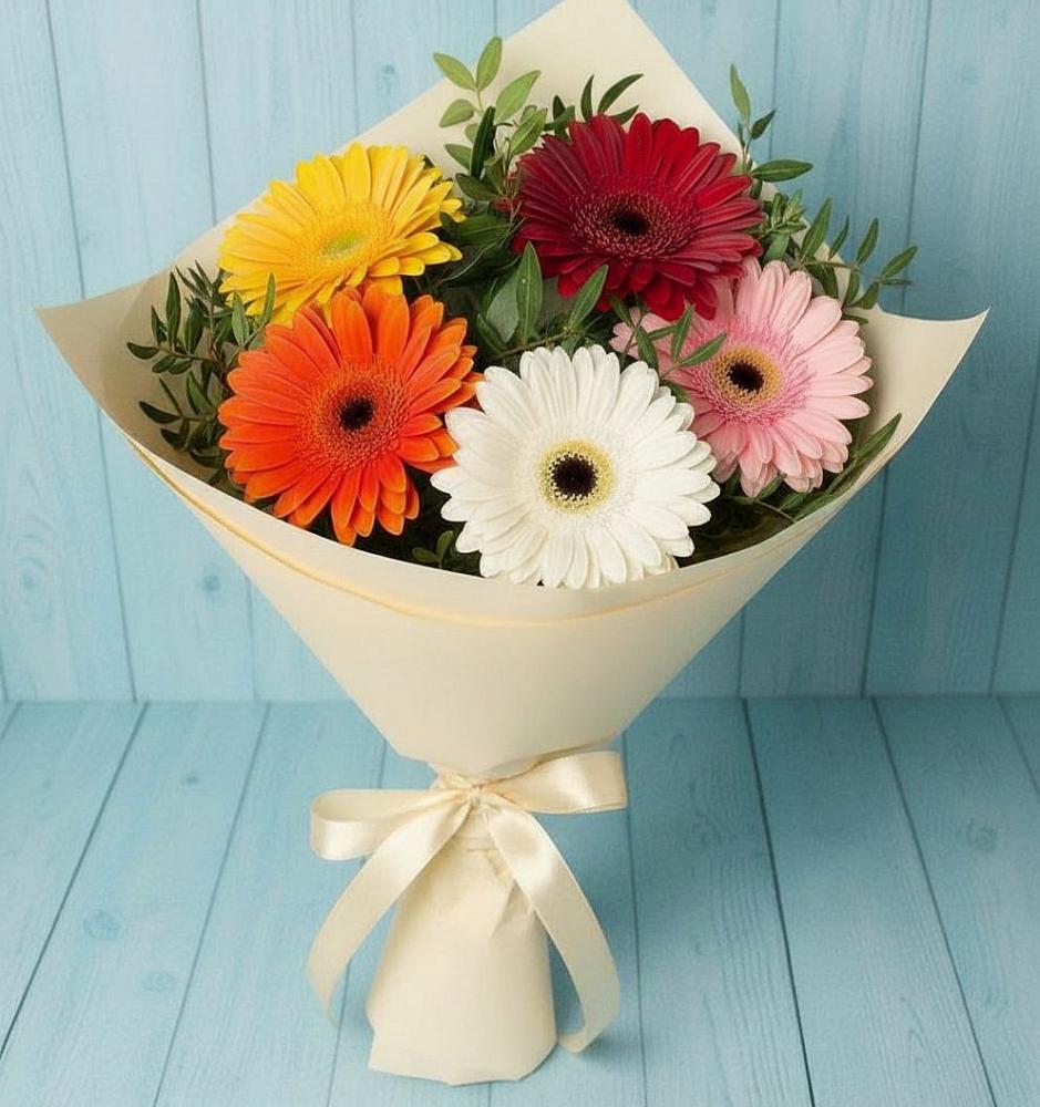 Букет цветов из: Герберы в Фастовецкой