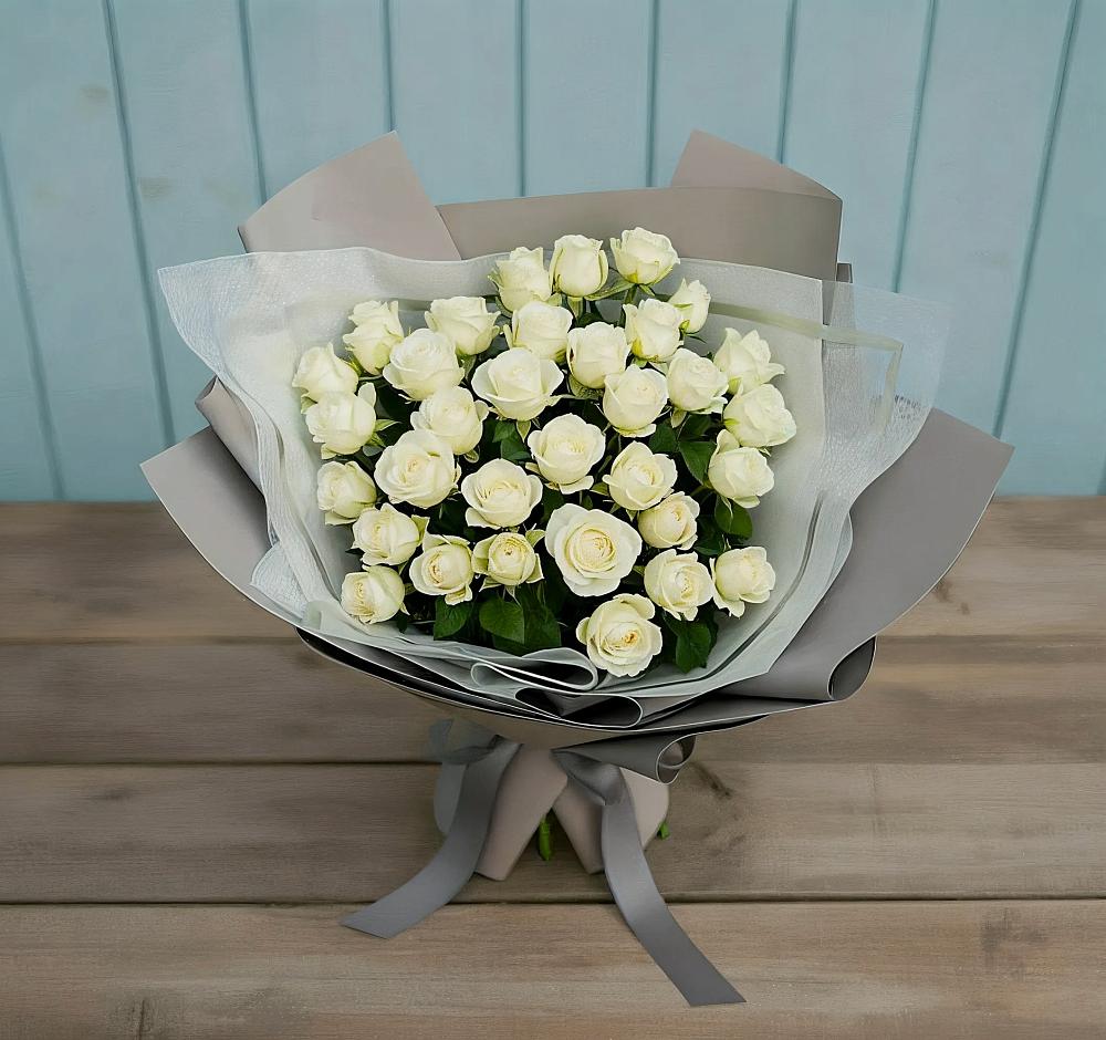Букет Белоснежная нежность в Фастовецкой