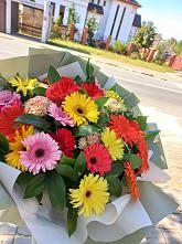 Букет цветов из:  Герберы #REPLACE_PRED# Фастовецкой