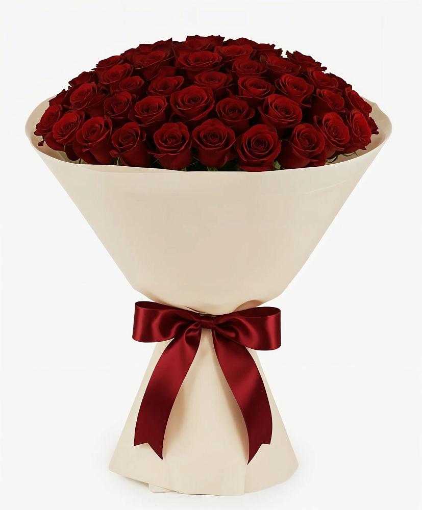 Букет 101 Бордовая роза Блэк Бакарра в Фастовецкой