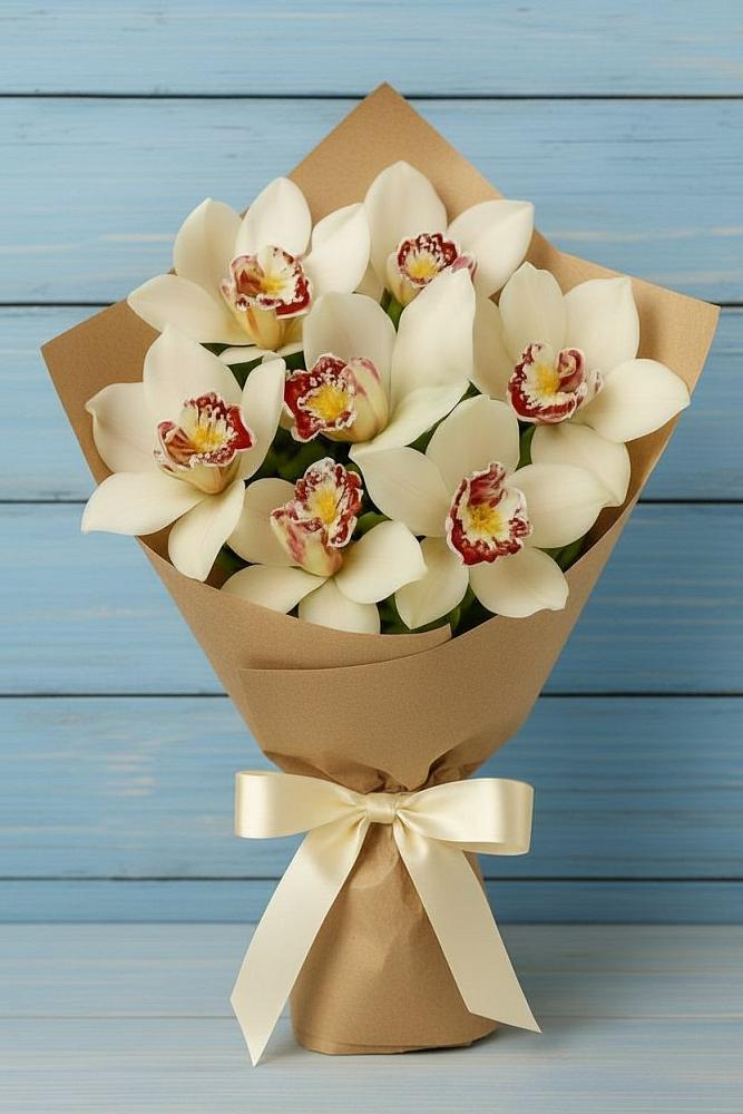 Букет цветов из: Орхидеи и Розы в Фастовецкой