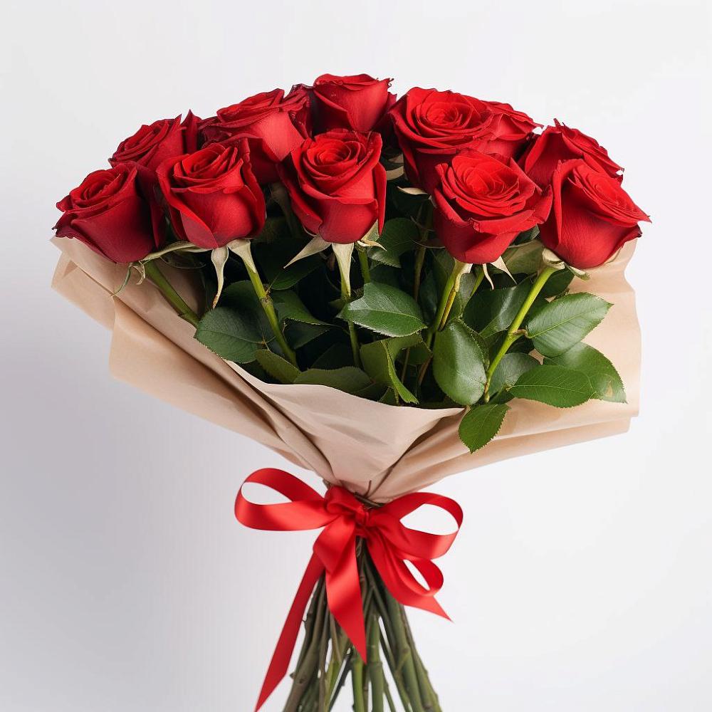 Букет 11 Красных роз Эдлесс Лав в Фастовецкой