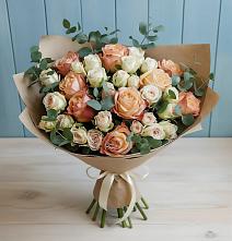 Букет цветов из:  Альстромерии и Розы #REPLACE_PRED# Фастовецкой